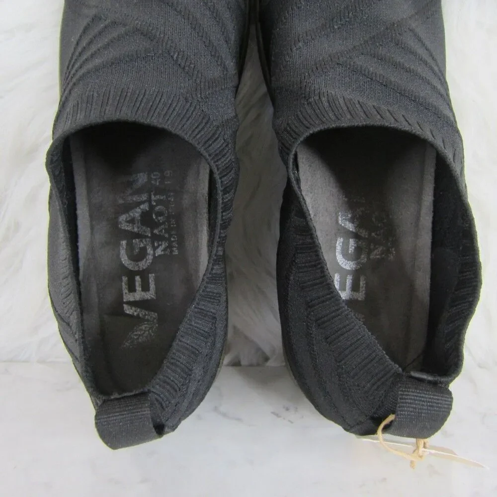 Naot Okahu Black Knit Vegan Slip-on Comfort Shoes Size 40 EU, 9 US NWOB